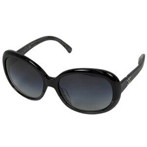 Chanel CC Logo Sunglasses Gradient Plastic Black